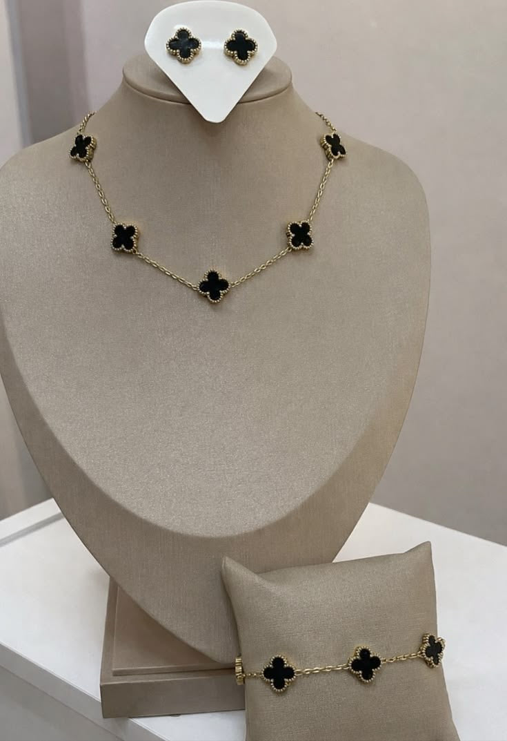 Ensemble 3pcs Van Cleef NOIR- Acier