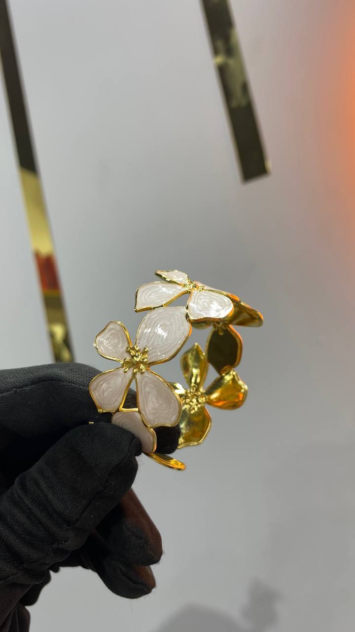 Bracelet Floral - Acier - Coloré