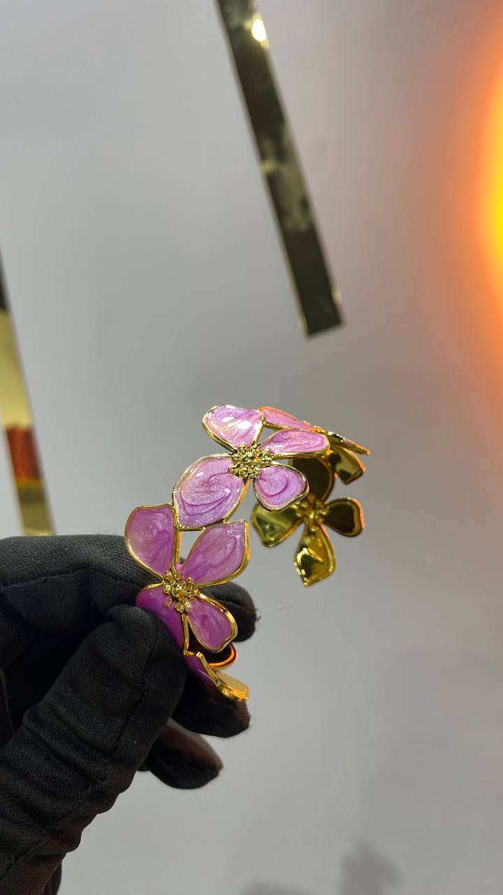 Bracelet Floral - Acier - Coloré