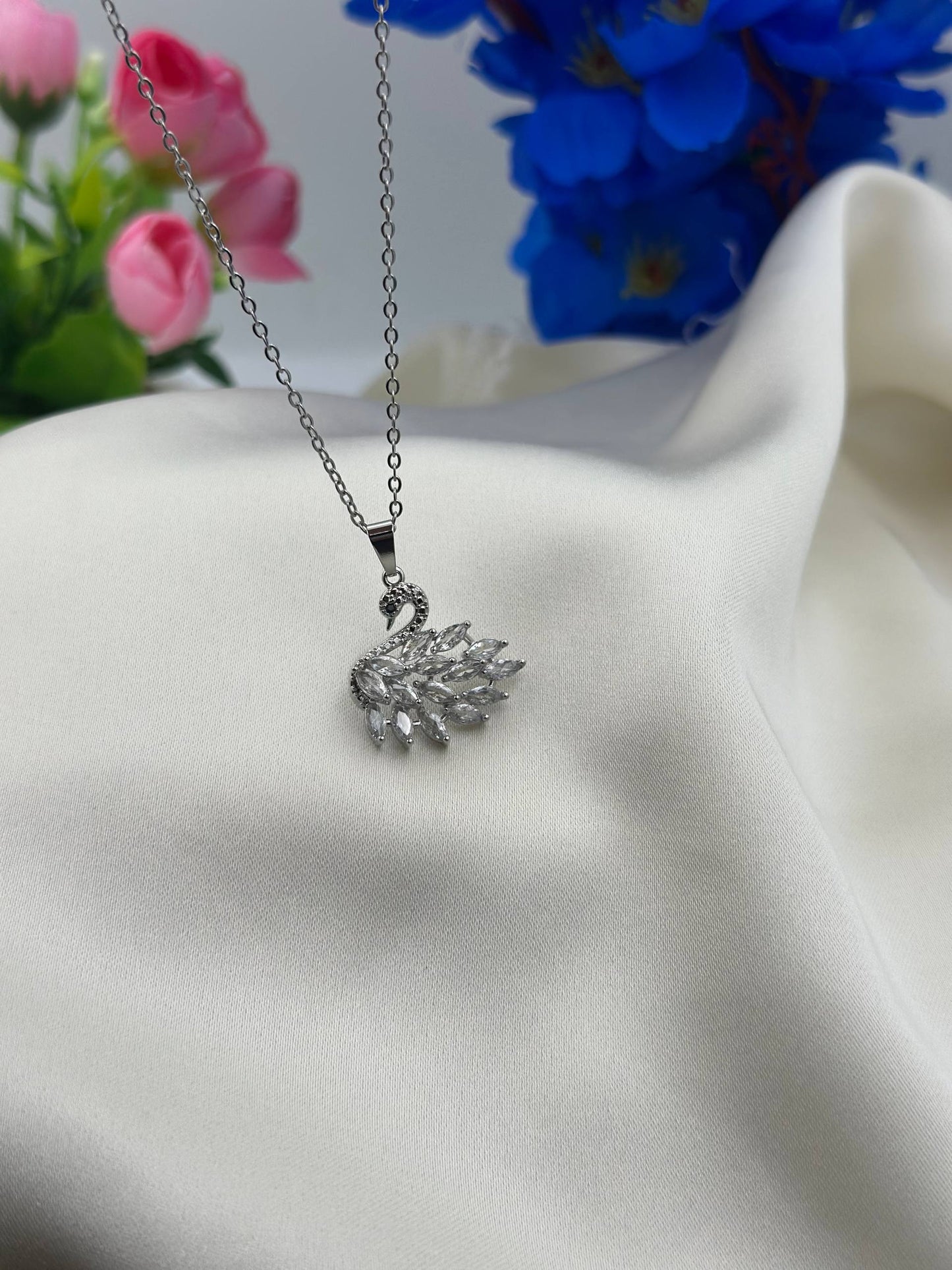 Chaine SWAROVSKI - Acier