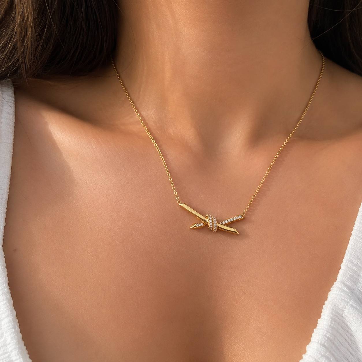 Chaine Tiffany Knot - Acier