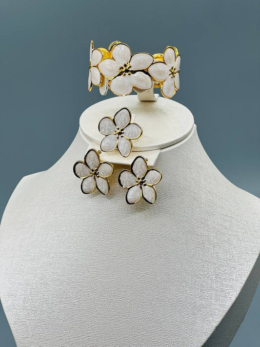 🌸✨ Parure Flora 3pcs ✨💎
