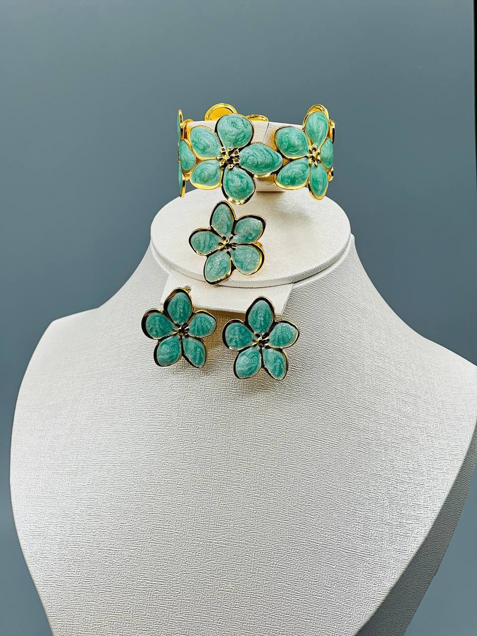 Ensemble 3pcs Floral - Acier - Coloré